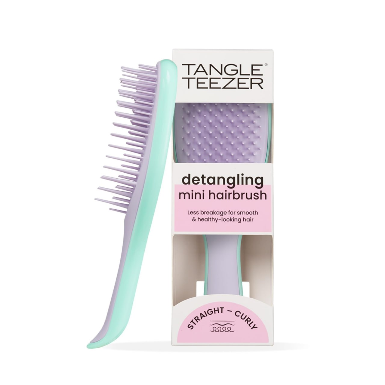 Tangle Teezer Detangling Mini Hairbrush Straight - Curly Mint & Lavender